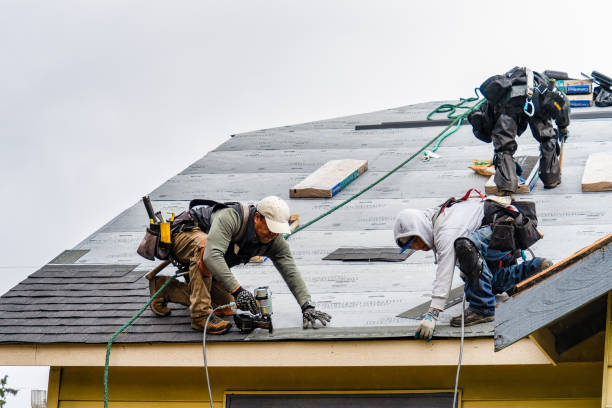 Professional Flat Roof Repair technician working in Braddock, PA